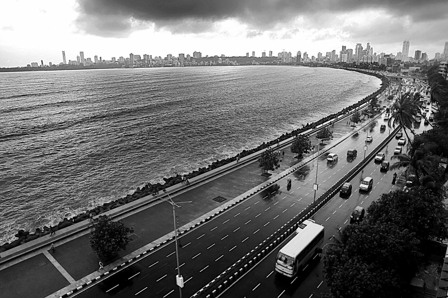 Aerial view of Mumbai city