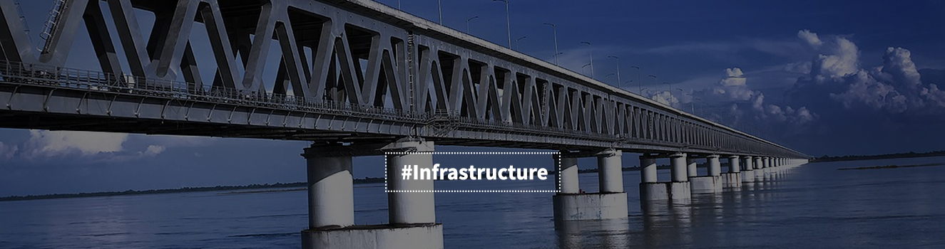 Bogibeel Bridge is India's longest rail-road bridge and is designated to the state of Assam