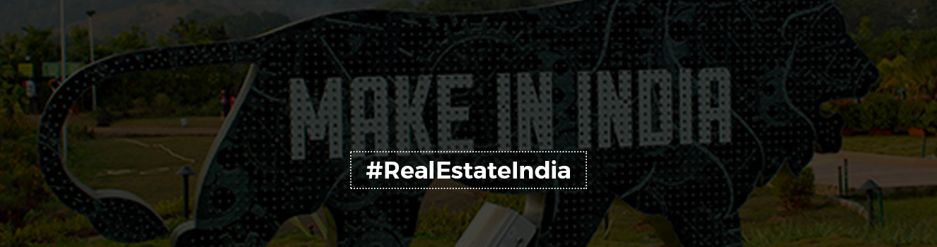 Is real estate beneficial or detrimental to Indian manufacturing and 'Make in India'?