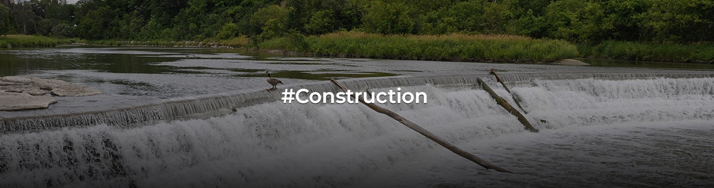 What is a weir in construction?